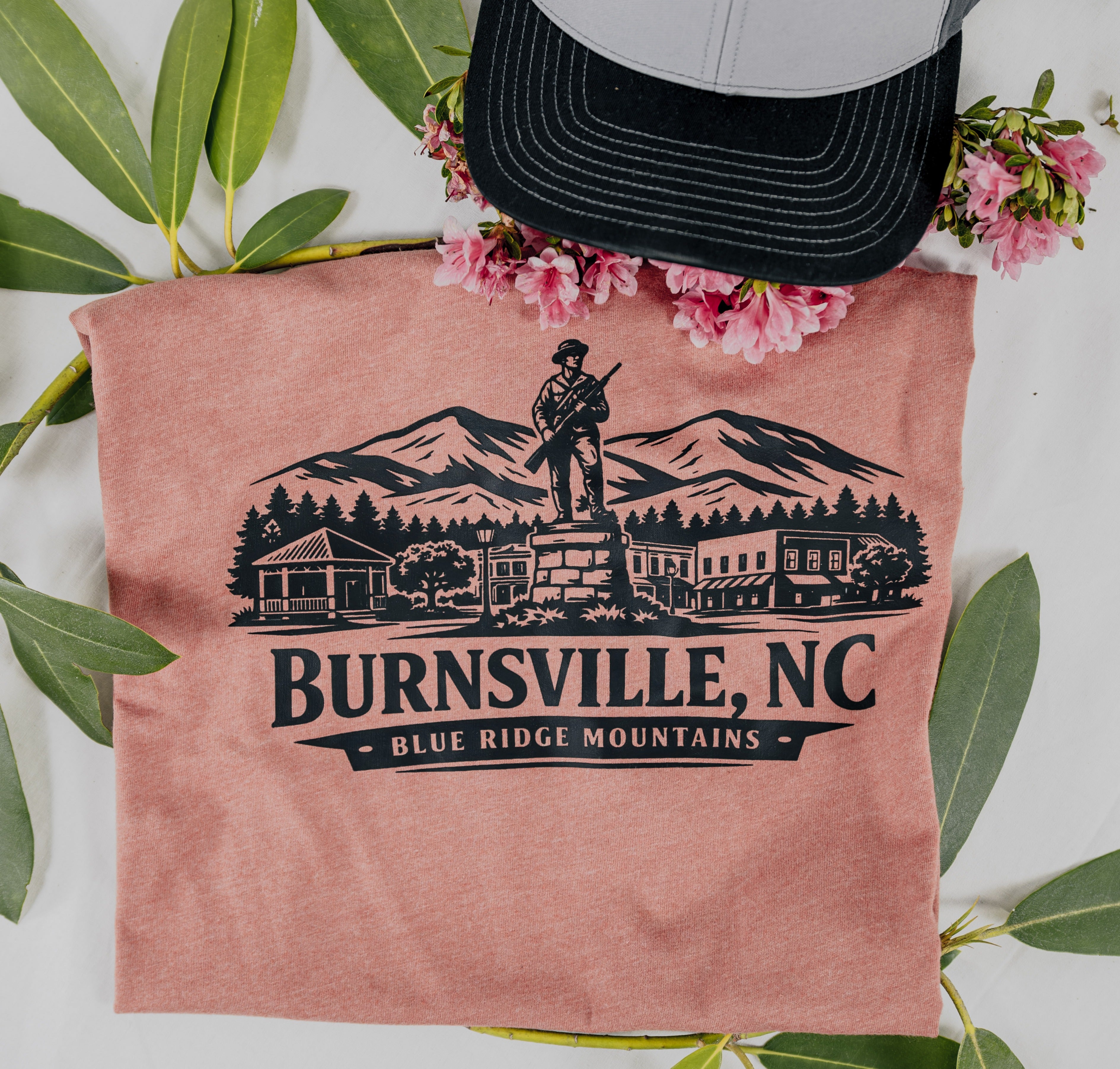 Burnsville NC Blue Ridge Mountains Vintage Hiking Shirt