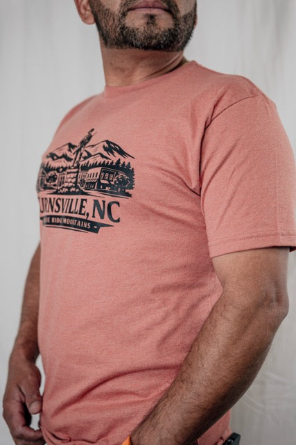 Burnsville NC Blue Ridge Mountains Vintage Hiking Shirt
