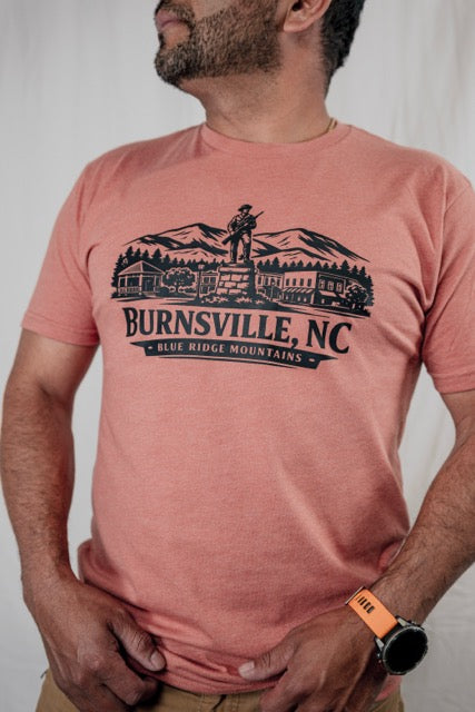 Burnsville NC Blue Ridge Mountains Vintage Hiking Shirt