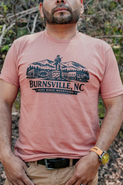 Burnsville NC Blue Ridge Mountains Vintage Hiking Shirt