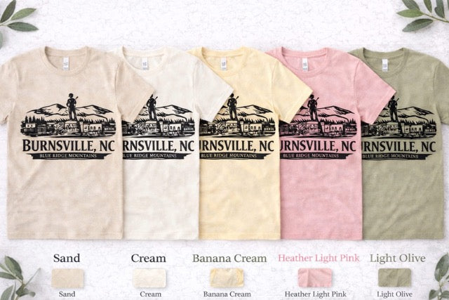 Burnsville NC Blue Ridge Mountains Vintage Hiking Shirt